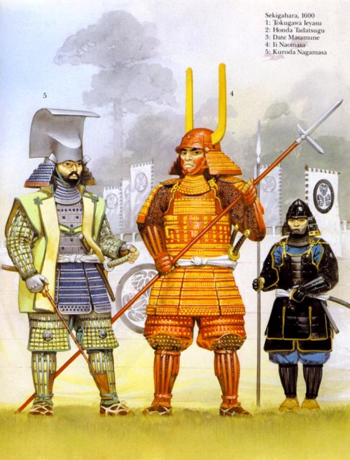 Секигахара (ч.2) (1600 г.): 4 - Ийи Наомаса; 5 - Курода Нагамаса.