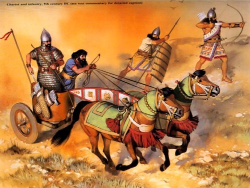 Колесница и пехота (IX в. до н.э.)